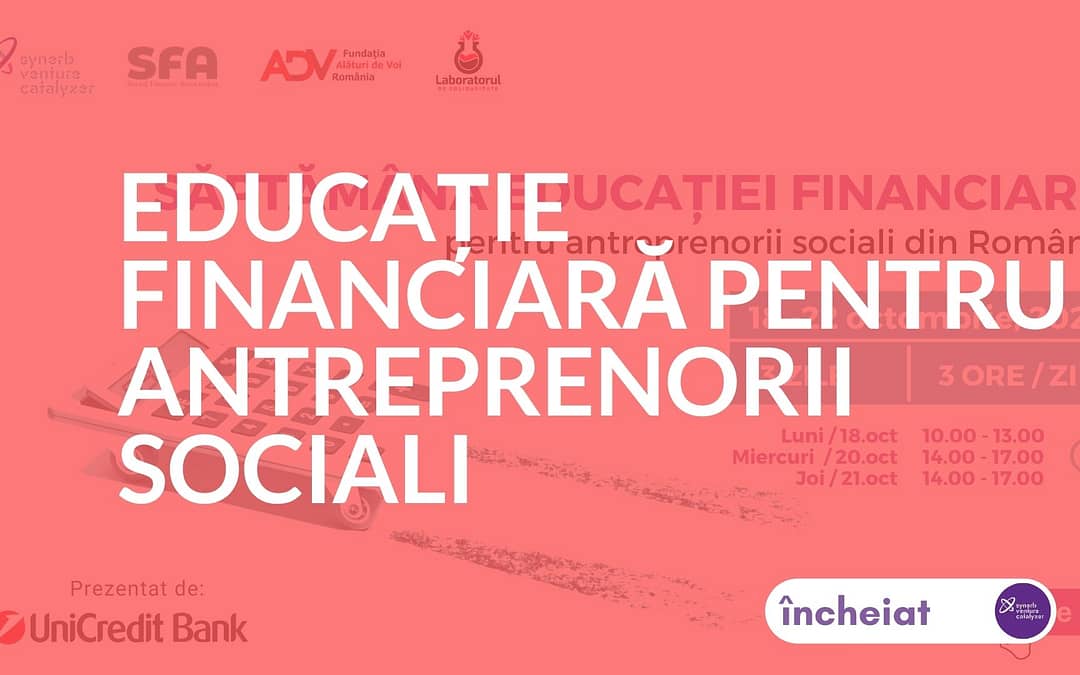 Educație financiară pentru antreprenorii sociali