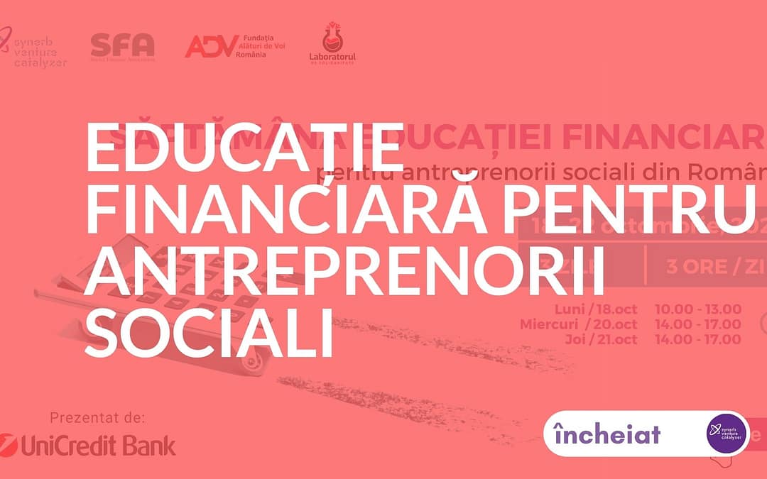 Educație financiară pentru antreprenorii sociali