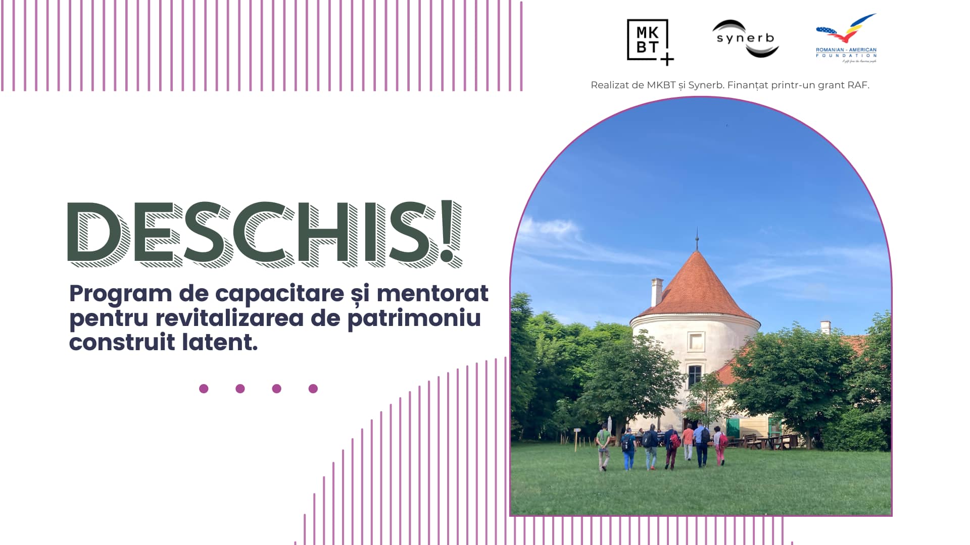 Deschis capacitare si mentorat pentru revitalizarea de patrimoniu construit latent
